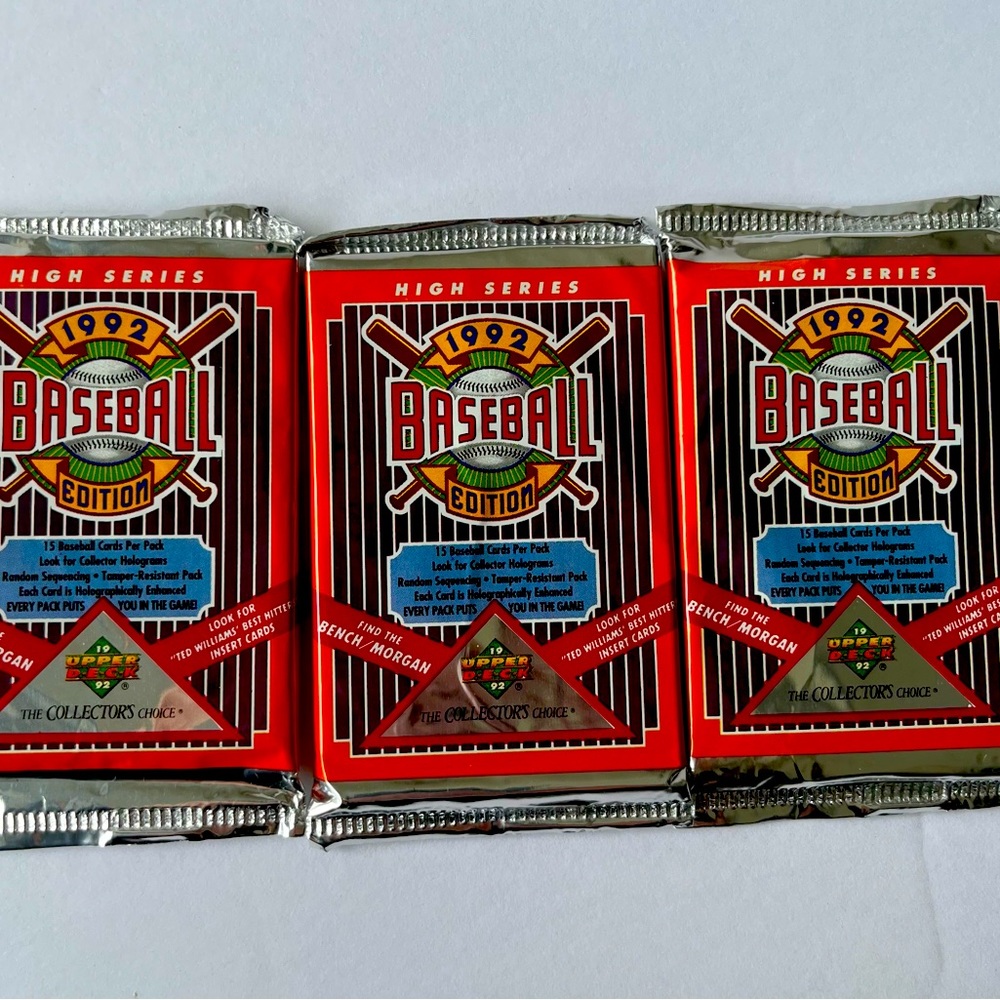 UpperDeck 1992 High Series Edition Baseball Cards